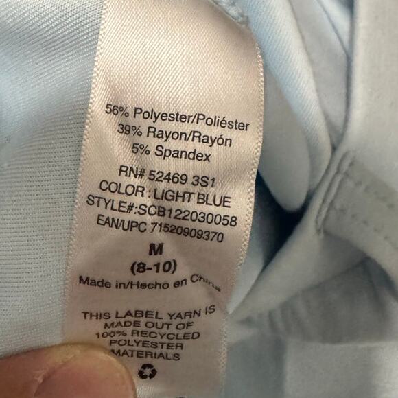 Scoop Pintucked Track Pants Blue Size Medium (8–10) NWT Slim Comfy Tapered Fit - Picture 5 of 6